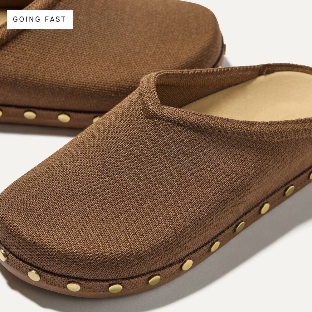 Rothy’s Studded Casual Clog in Cinnamon